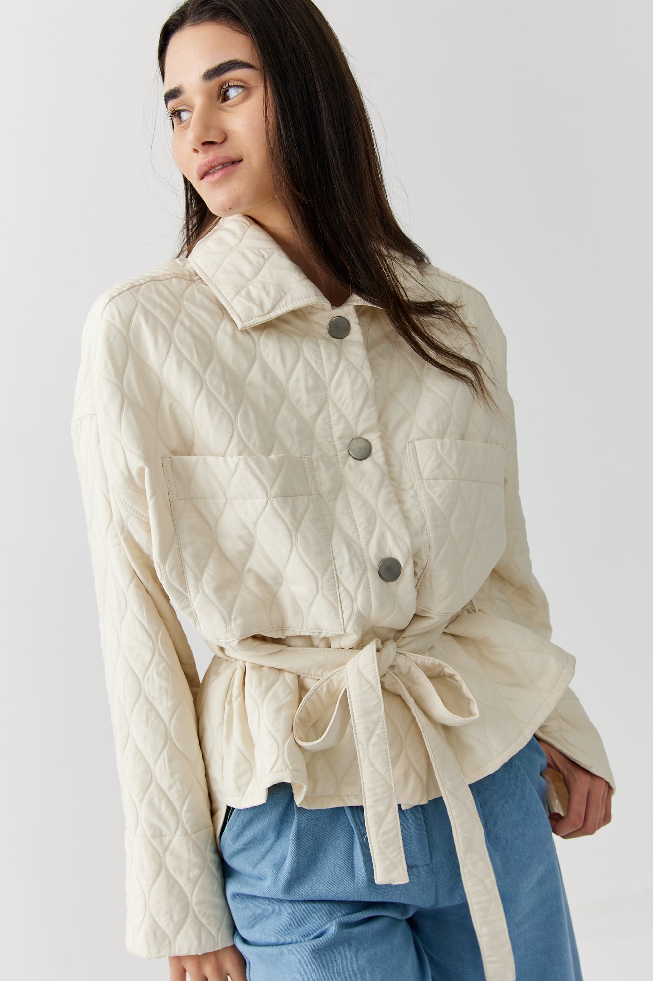 ג'קט קווילט- וניל